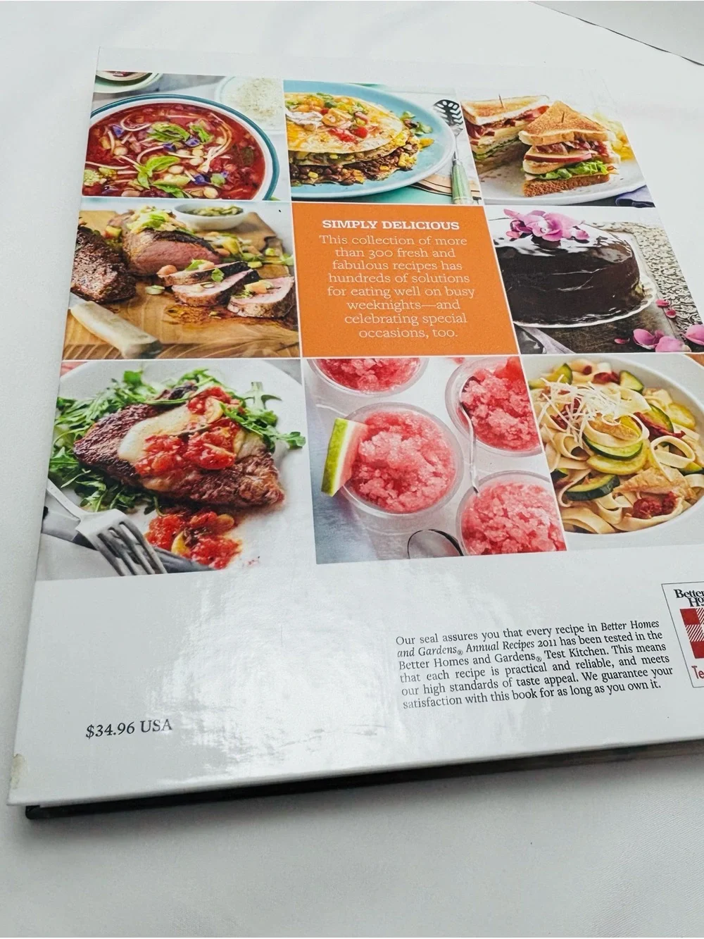 Better Homes And Gardens Annual Recipes Stack - White with Multicolor Titles